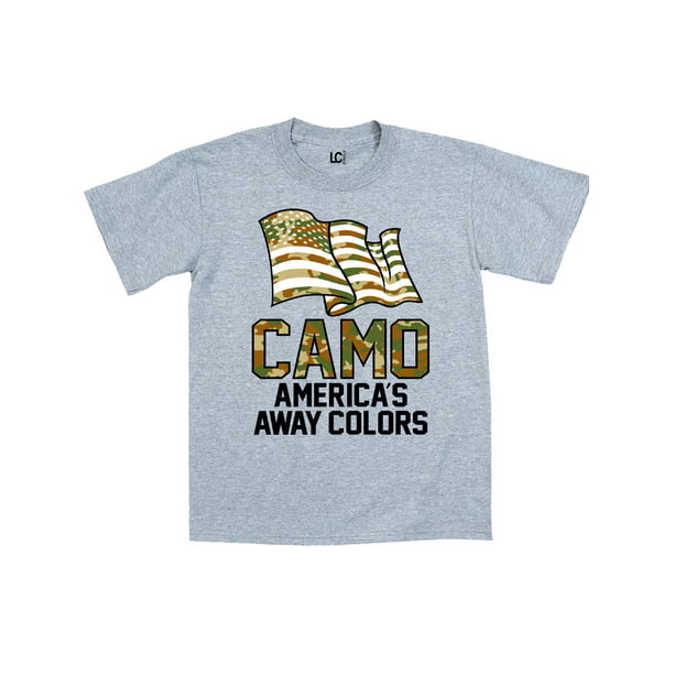 Tee Hunt Camo Americas Away Colors Womens Sweatshirt Funny Patriotic Military USA 